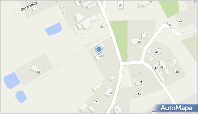Barzowice, Barzowice, 7, mapa Barzowice
