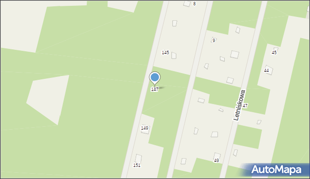 Basinów, Basinów, 147, mapa Basinów