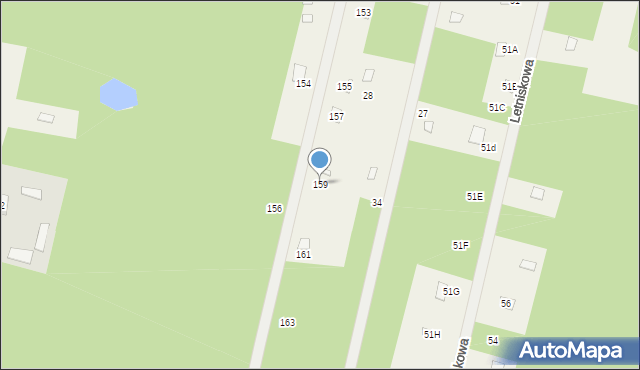 Basinów, Basinów, 159, mapa Basinów