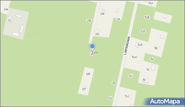 Basinów, Basinów, 163, mapa Basinów