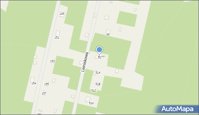 Basinów, Basinów, 51, mapa Basinów