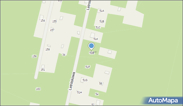 Basinów, Basinów, 51E, mapa Basinów