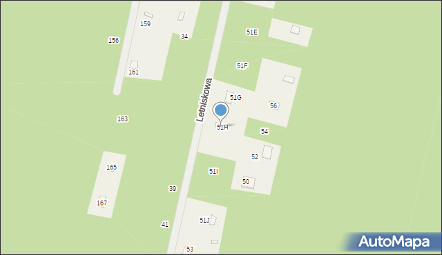 Basinów, Basinów, 51H, mapa Basinów