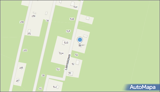 Basinów, Basinów, 56, mapa Basinów