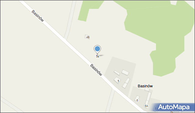 Basinów, Basinów, 5a, mapa Basinów