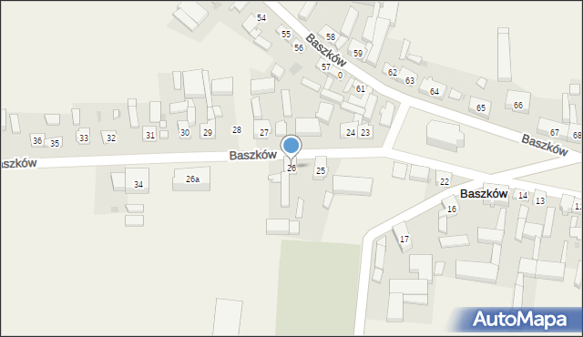 Baszków, Baszków, 26, mapa Baszków