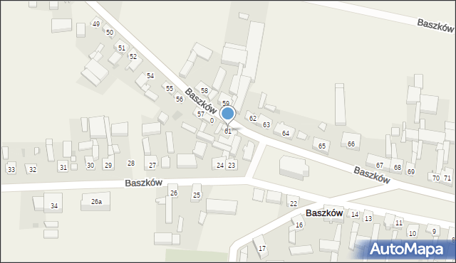 Baszków, Baszków, 61, mapa Baszków