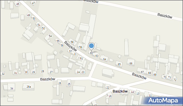 Baszków, Baszków, 62, mapa Baszków