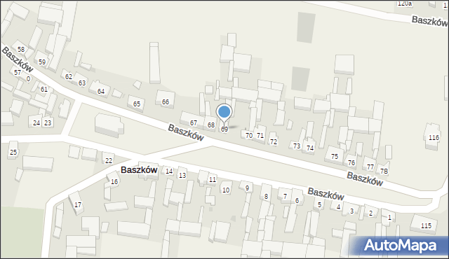 Baszków, Baszków, 69, mapa Baszków