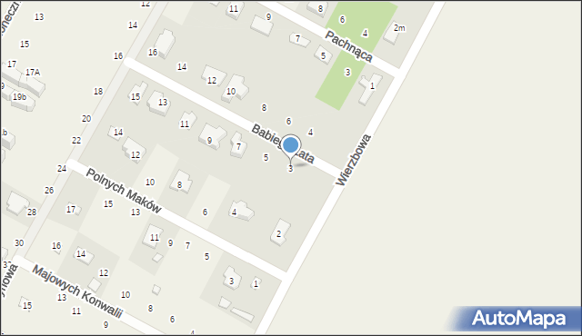 Baszkówka, Babiego Lata, 3, mapa Baszkówka