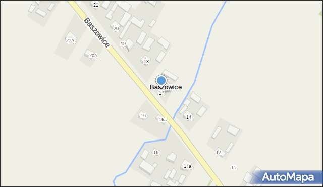 Baszowice, Baszowice, 17, mapa Baszowice