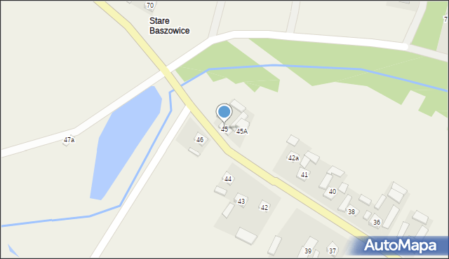 Baszowice, Baszowice, 45, mapa Baszowice