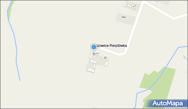 Baszowice, Baszowice, 50, mapa Baszowice