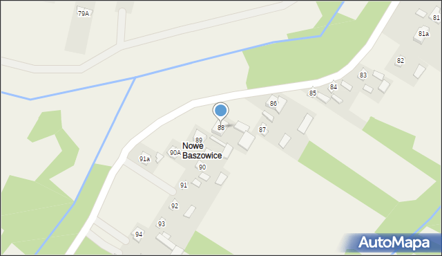 Baszowice, Baszowice, 88, mapa Baszowice