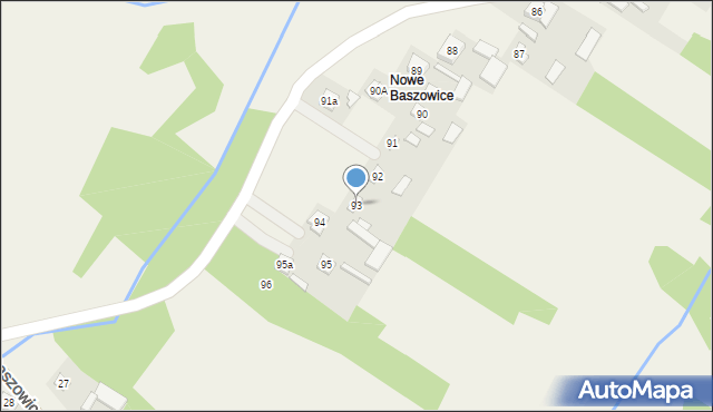 Baszowice, Baszowice, 93, mapa Baszowice