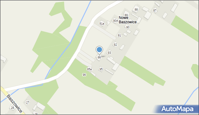 Baszowice, Baszowice, 94, mapa Baszowice
