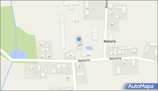 Baszyny, Baszyny, 12, mapa Baszyny