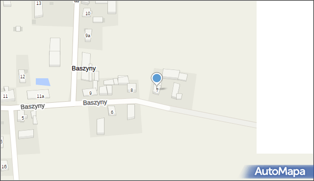 Baszyny, Baszyny, 7, mapa Baszyny