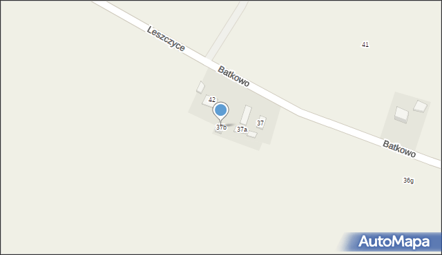 Batkowo, Batkowo, 37b, mapa Batkowo