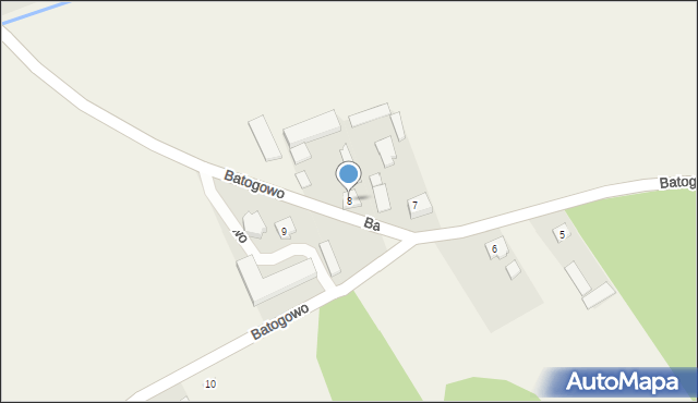 Batogowo, Batogowo, 8, mapa Batogowo