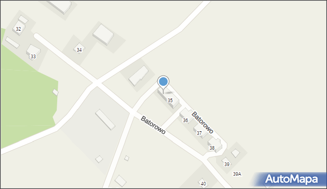 Batorowo, Batorowo, 35a, mapa Batorowo