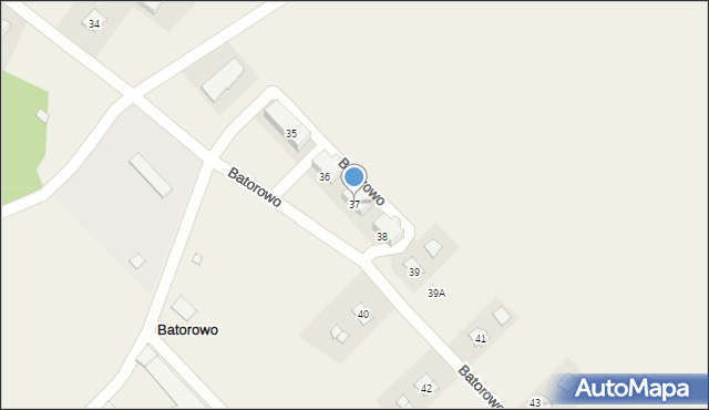 Batorowo, Batorowo, 37, mapa Batorowo