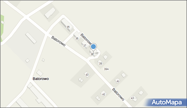 Batorowo, Batorowo, 38c, mapa Batorowo
