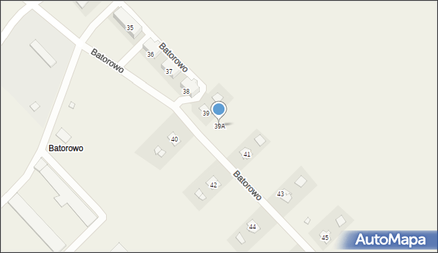 Batorowo, Batorowo, 39A, mapa Batorowo