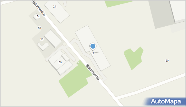 Batorowo, Batorowska, 3, mapa Batorowo