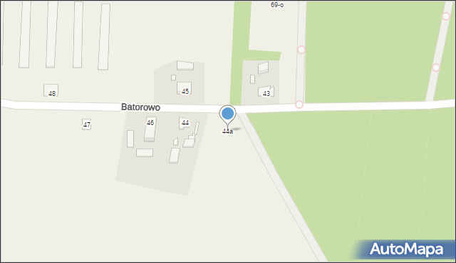 Batorowo, Batorowo, 44a, mapa Batorowo