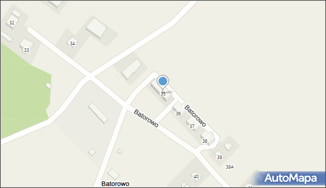 Batorowo, Batorowo, 35, mapa Batorowo
