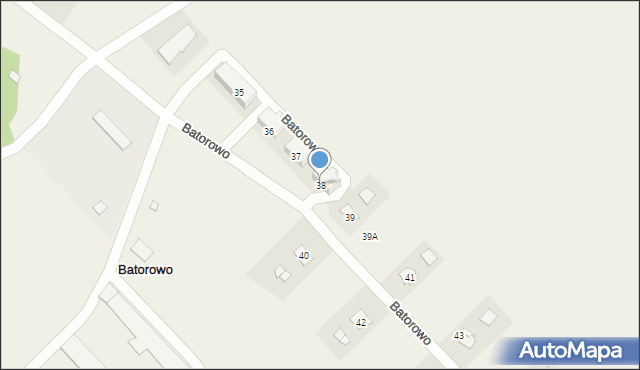 Batorowo, Batorowo, 38, mapa Batorowo