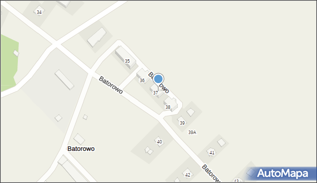 Batorowo, Batorowo, 38b, mapa Batorowo