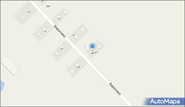 Batorowo, Batorowo, 45, mapa Batorowo