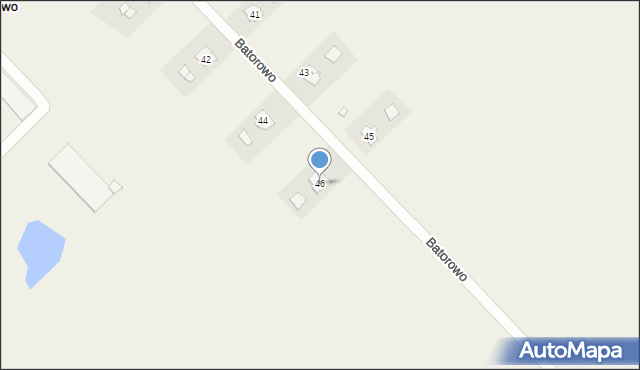 Batorowo, Batorowo, 46, mapa Batorowo