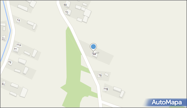 Batorz, Batorz Drugi, 74a, mapa Batorz