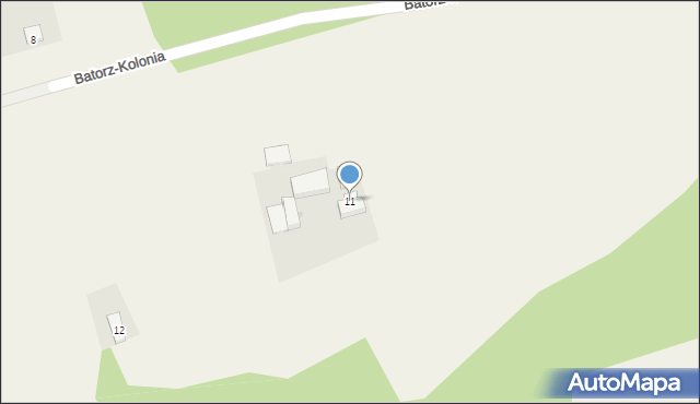 Batorz-Kolonia, Batorz-Kolonia, 11, mapa Batorz-Kolonia