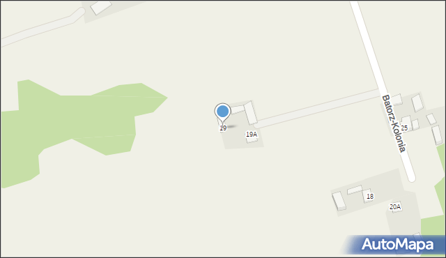 Batorz-Kolonia, Batorz-Kolonia, 19, mapa Batorz-Kolonia