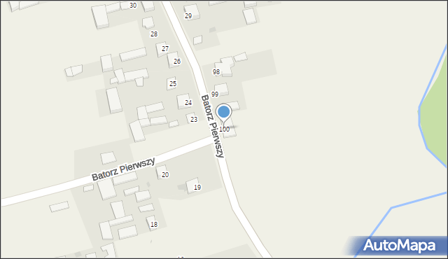 Batorz Pierwszy, Batorz Pierwszy, 100, mapa Batorz Pierwszy
