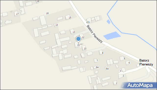 Batorz Pierwszy, Batorz Pierwszy, 11, mapa Batorz Pierwszy
