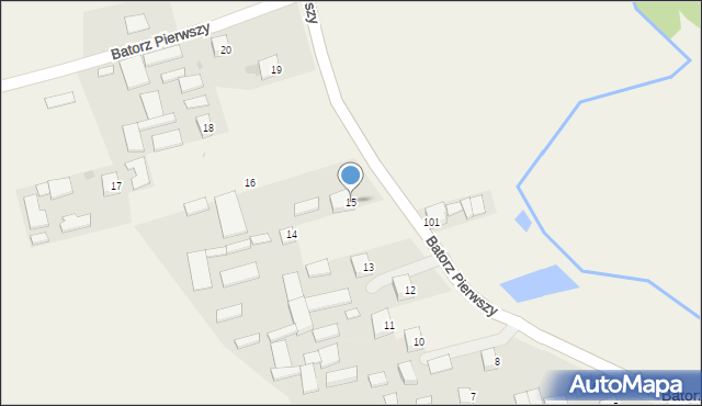 Batorz Pierwszy, Batorz Pierwszy, 15, mapa Batorz Pierwszy