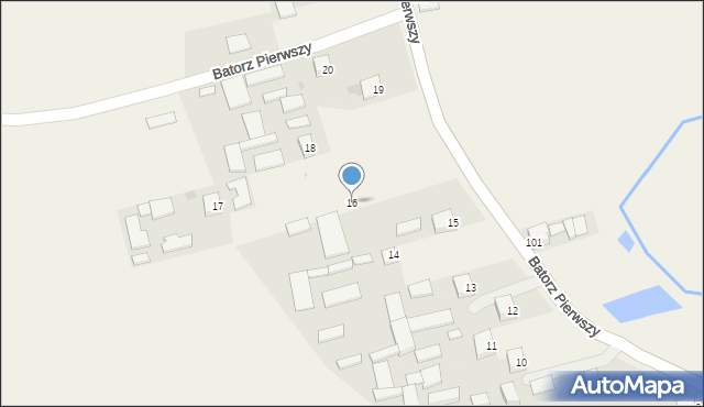 Batorz Pierwszy, Batorz Pierwszy, 16, mapa Batorz Pierwszy