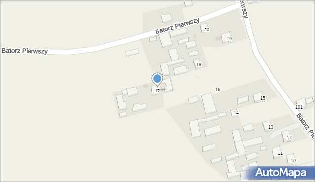 Batorz Pierwszy, Batorz Pierwszy, 17, mapa Batorz Pierwszy