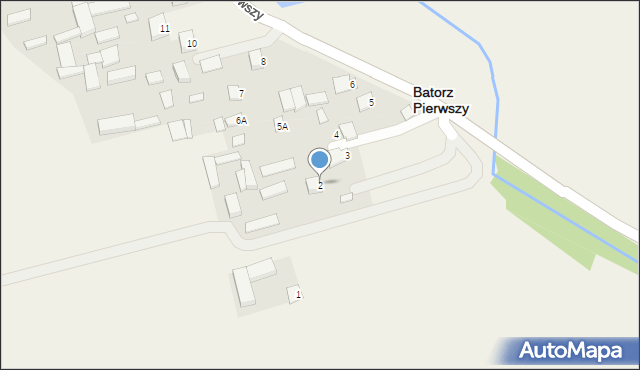 Batorz Pierwszy, Batorz Pierwszy, 2, mapa Batorz Pierwszy