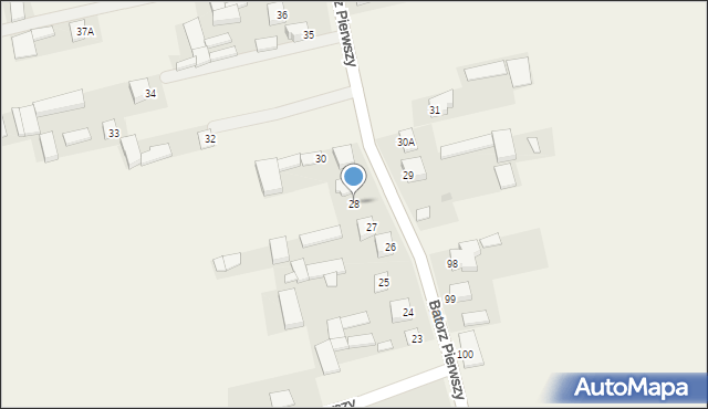 Batorz Pierwszy, Batorz Pierwszy, 28, mapa Batorz Pierwszy