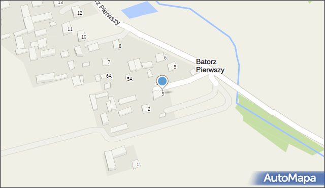 Batorz Pierwszy, Batorz Pierwszy, 3, mapa Batorz Pierwszy