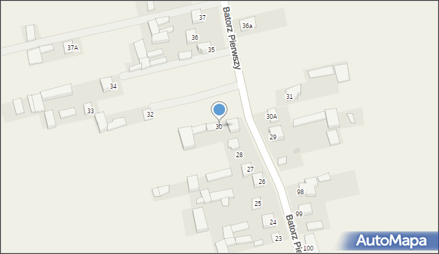 Batorz Pierwszy, Batorz Pierwszy, 30, mapa Batorz Pierwszy