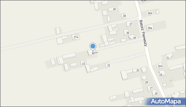 Batorz Pierwszy, Batorz Pierwszy, 34, mapa Batorz Pierwszy