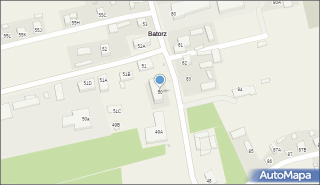 Batorz Pierwszy, Batorz Pierwszy, 50, mapa Batorz Pierwszy
