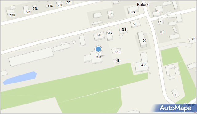 Batorz Pierwszy, Batorz Pierwszy, 50a, mapa Batorz Pierwszy